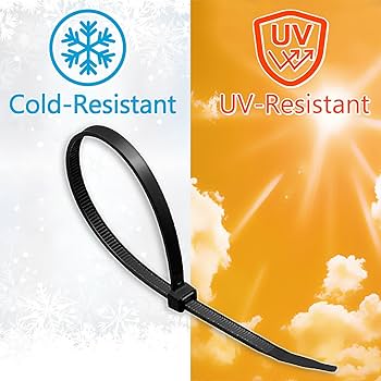 Aazon.co: Zip Ties 8 Inch (1000 Pack), 40lbs Tensile Strength, UV Resistant Black Zip Tie