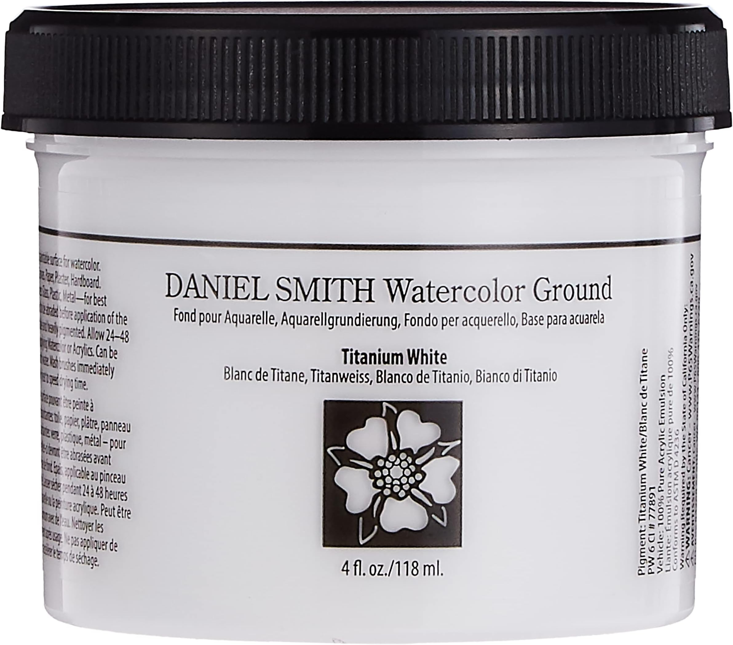 DANIEL SMITH DS W/C GROUND 4OZ TITAMIUM WHT