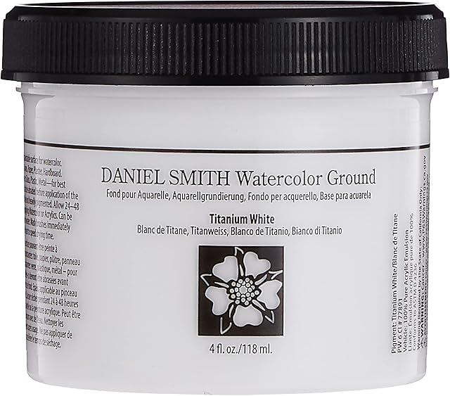 DANIEL SMITH 284055002 Watercolor Ground, 4 oz, Titanium White