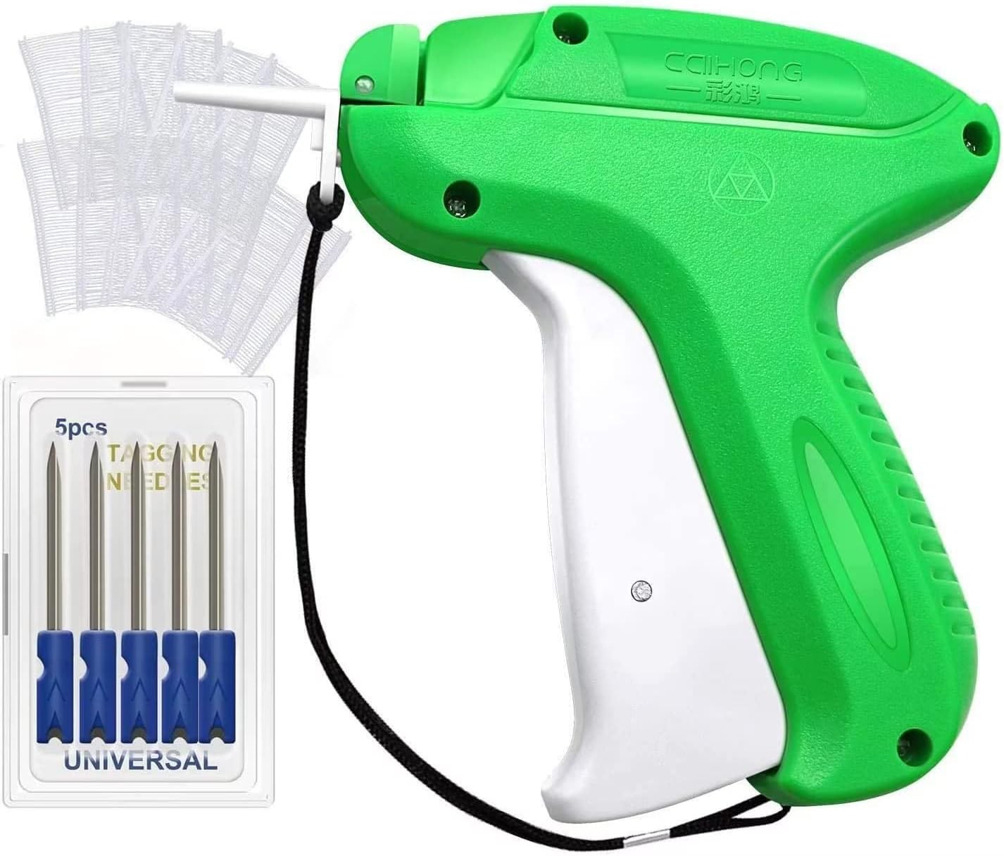 Tag Gun, Standard Label Tagging Gun +5 Replacement Needle +1000 Tags Barbs 50mm Price Label for Clothes Sock Hat+Safety Cap