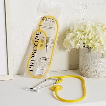 ADC Proscope 664y Disp. Stethoscope Proscope 664y Disp. Stethoscope, Yellow, Adult