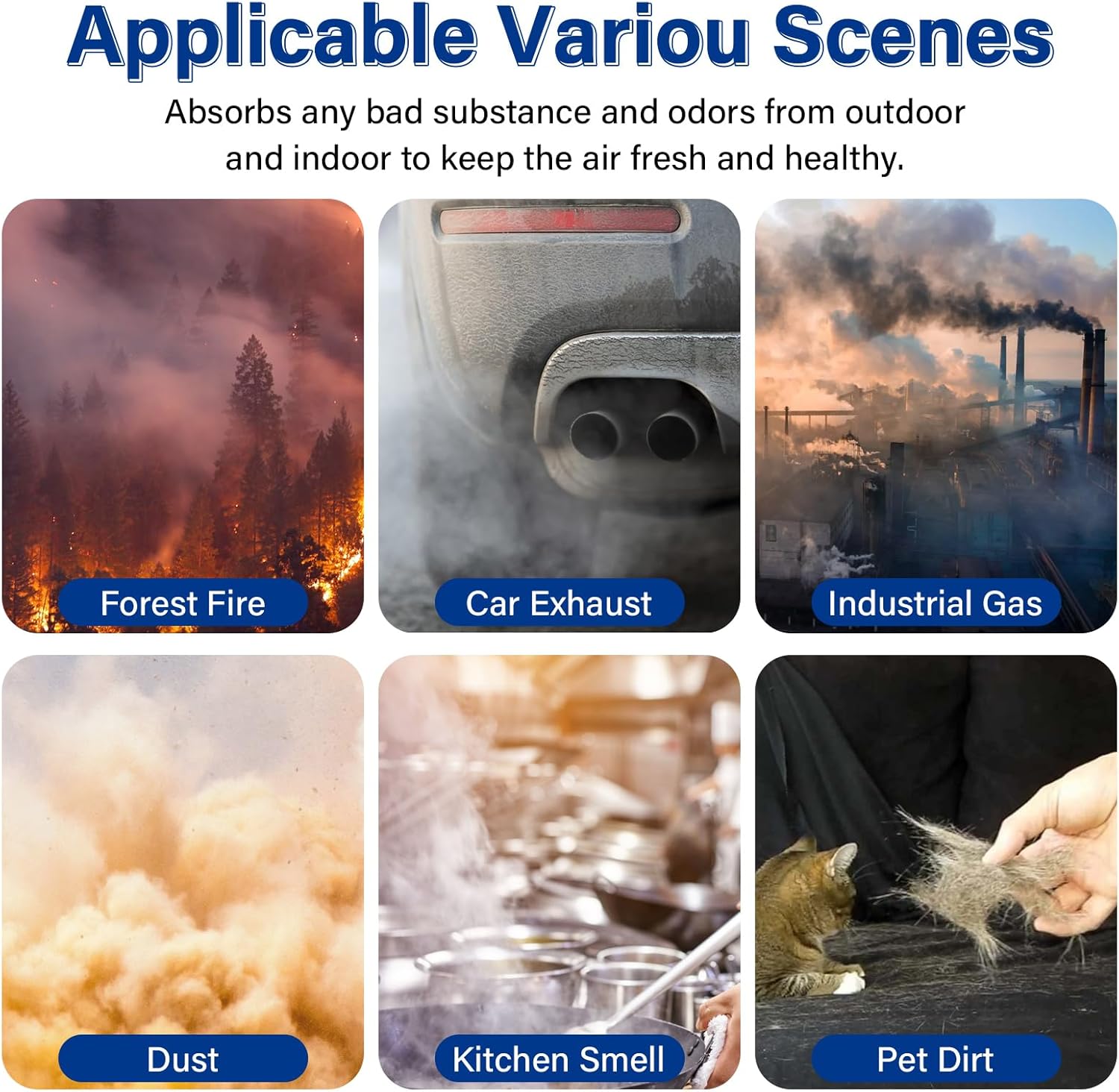 2 Pack MK07 Air Filter Replacement Compatible With Aroeve MK07 Air Puri-fier. 4-In-1 Air Filter True HEPA Filter Replacement For MK07 Air Puri-fier - Standard Version. Compare to Part MK07LX.