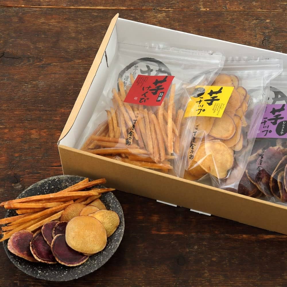 Amazon | 芋屋金次郎 うちがし 小箱 3袋入×1箱 金次郎 芋けんぴ いも