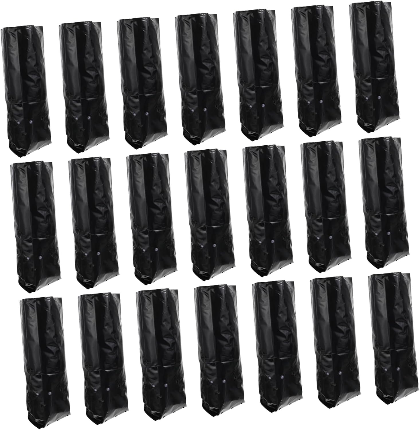 YARNOW 100pcs Pe Nursery Grow Bags Breathable Plant Nursing Bags for and Saplings Excellent Water Permeability for Indoor and Outdoor Gardening
