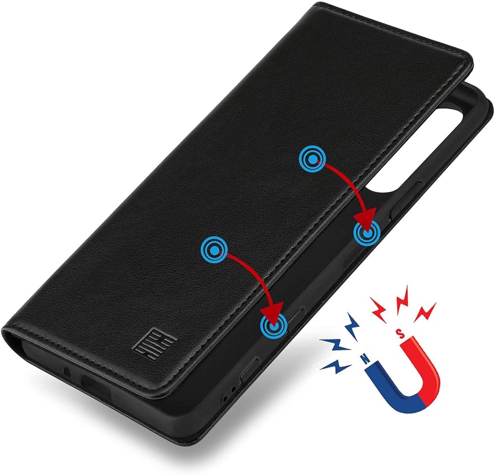 32nd Floreale Series - Custodia a Portafoglio in Pelle PU per Sony Xperia 5 (2019), Case Realizzato in Pelle Sintetica con Diversi Comparti e Chiusura Magnetica - Vintage Rosa Mint