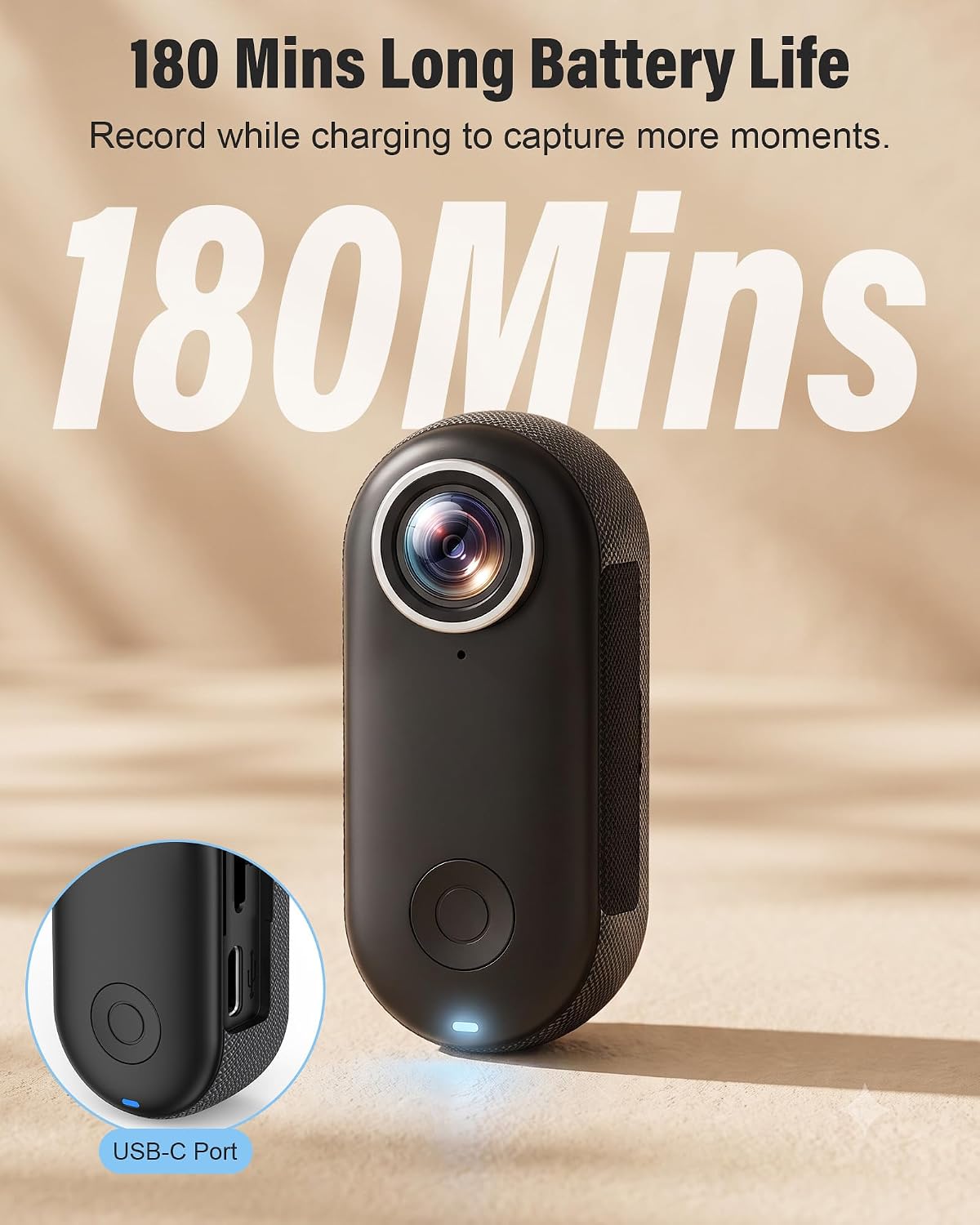Mini Body Camera 4K, Thumb Action Camera with 123° wide-angle Lens, Wearable Cam with 360° Rotatable Clip, Portable Pov Cam Magnetic Mount for Chest/Vlogging/Bike, Wi-Fi, APP, Waterproof(No SD Card) 7 71O2ONP6w6L. AC SL1500