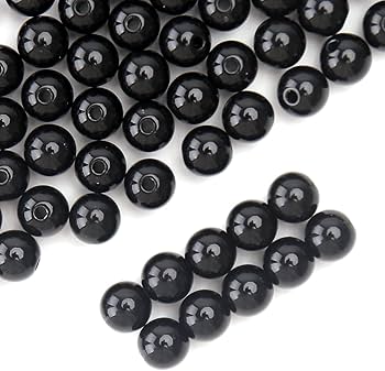 Perles Rondes En Acrylique De 4/6/8/10 Mm, Perles D'espacement En Vrac Pour La Fabrication De Bijoux, Accessoires De Bracelet, Collier, 14-6 Mm (100 Pièces
