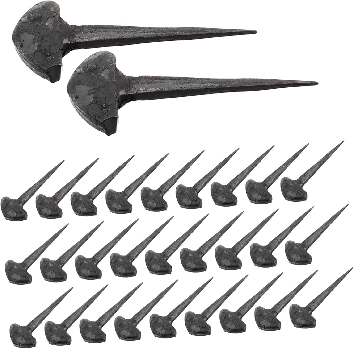 UPKOCH Horseshoe Nails for Equestrian Sports 50pcs Iron Hoof Fixators for Horse Training Low-Carbon Horse Tack Enhanced Durability and Performance