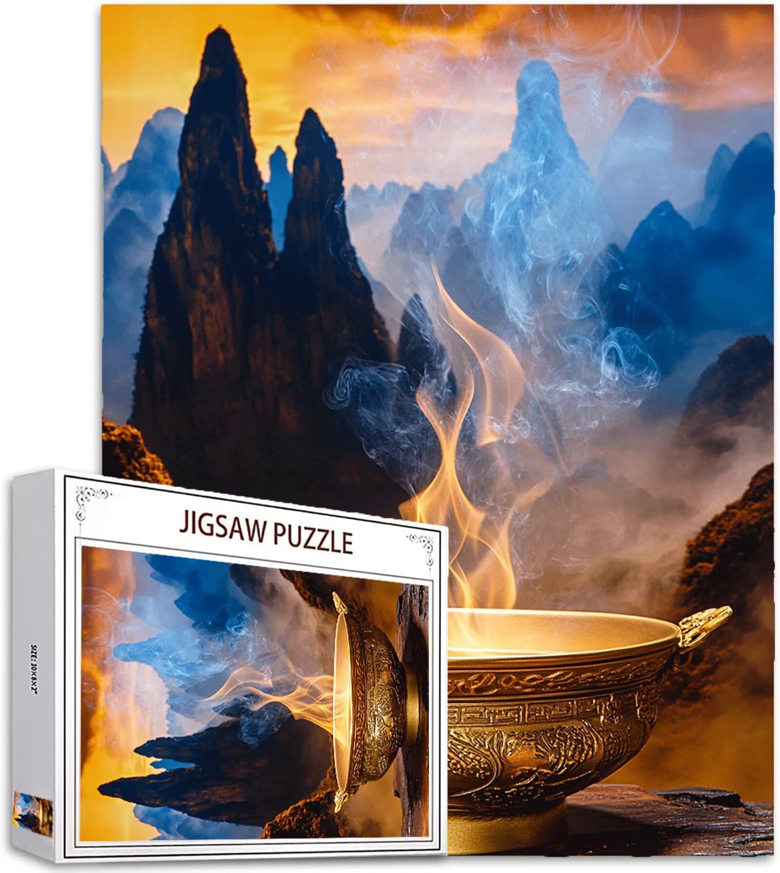 Puzzle dla dorosłych, 5000 szt., wzór puzzli krajobrazu, drewniane puzzle, gry edukacyjne, wyzwanie, rękodzieło dla dorosłych, z pudełkiem na prezent, dekoracja ścienna do pokoju domowego, 152 x 106