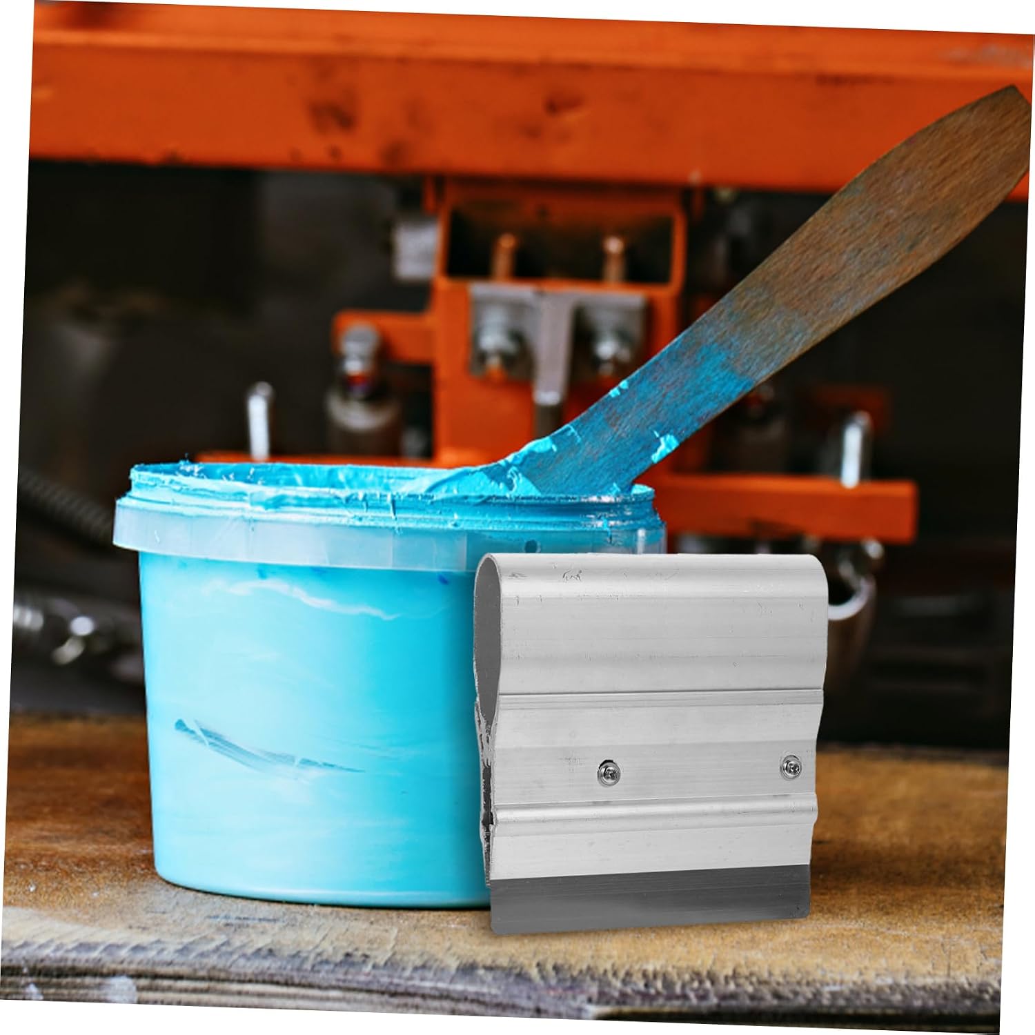 Squeegee Scraper Tool Stainless Steel Silver Screen Printing