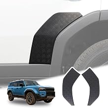Car Wheel Anti-Scratch Panel Guard Cover Trim Compatible with Toyota Land Cruiser 250 Prado J250 LC250 2024 2025 2026,Front & Rear Wheel Anti-Scuff Protection Panel Cover Exterior Accessories