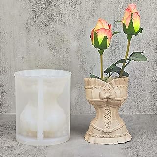 Wedding Dress Vase Cement Clay Mold Plaster Flower Pot Silicone Mold Concrete Succulent Flowerpot Pen Holder Epoxy Resin Mold