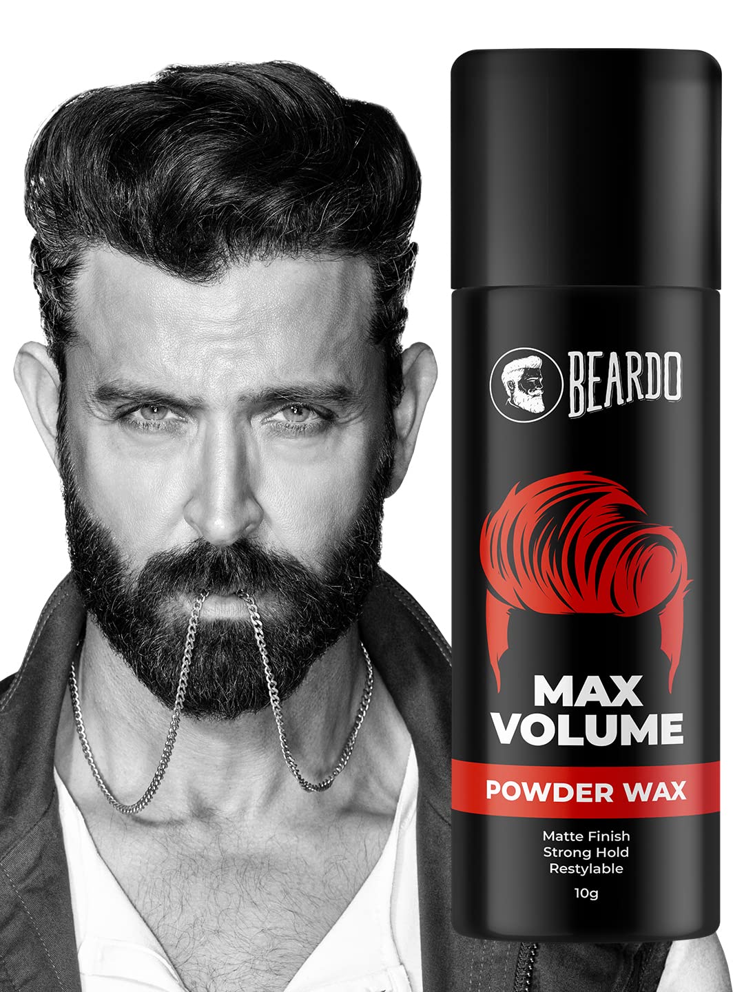 Buy Beardo Max Volume Powder Wax 10 gm Matte Finish Strong Hold