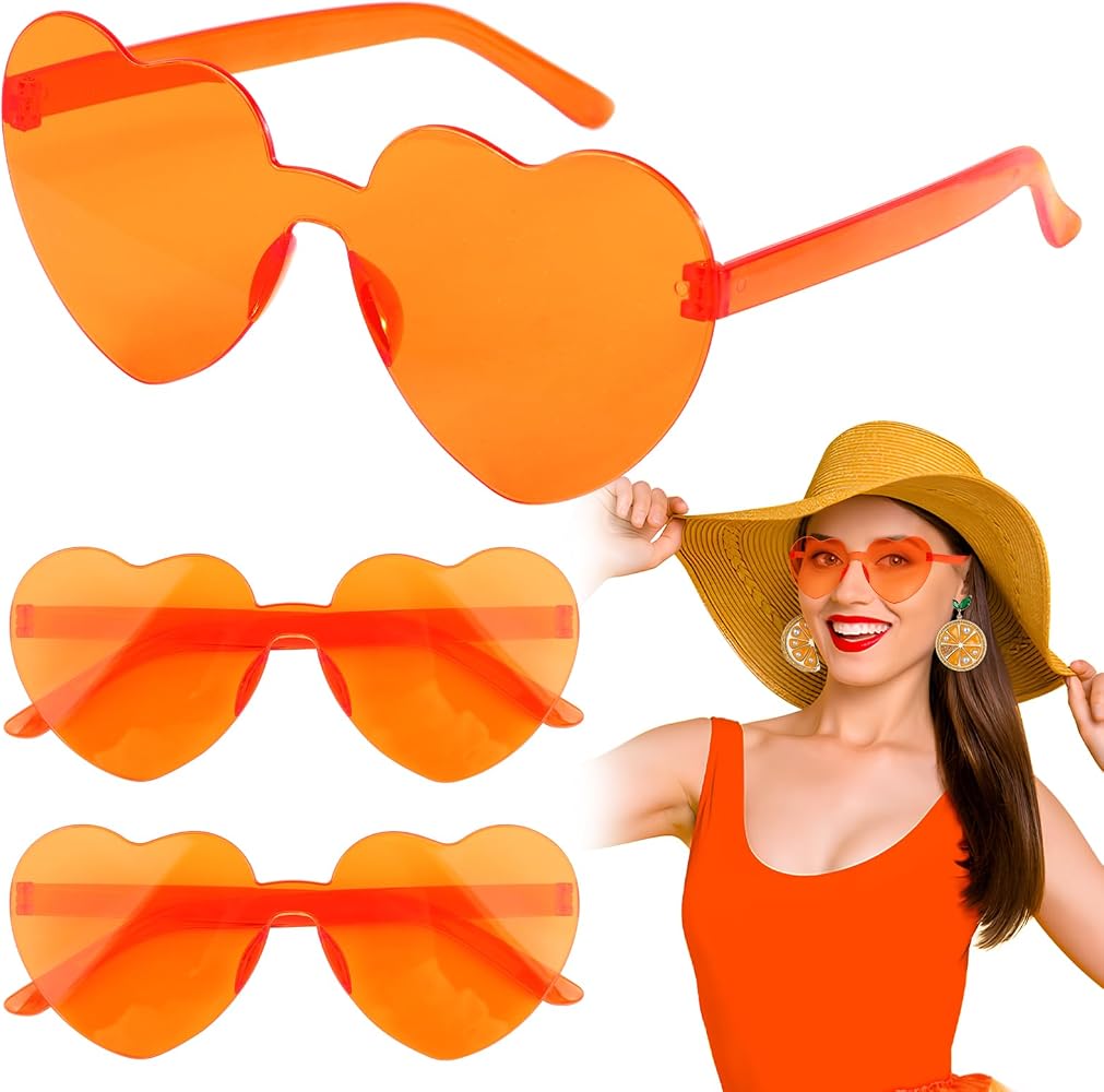 10 Herzförmige Brillen & Haarringe – Bunte Party-Accessoires Für Kinder & Damen, Für Geburtstag, Karneval, Hochzeit, Foto-Shootings