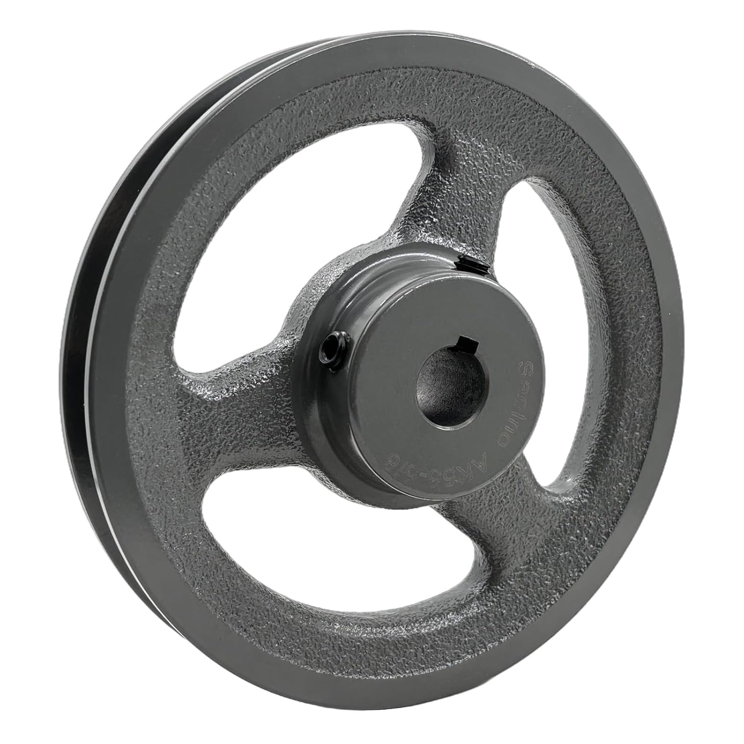 AK56-5/8 V Belt Pulley 5/8 inch Bore 5.45" OD,Mechanical Pulleys Cast Iron for A AX 3L 4L V-Belts,AK5658 Sheaves