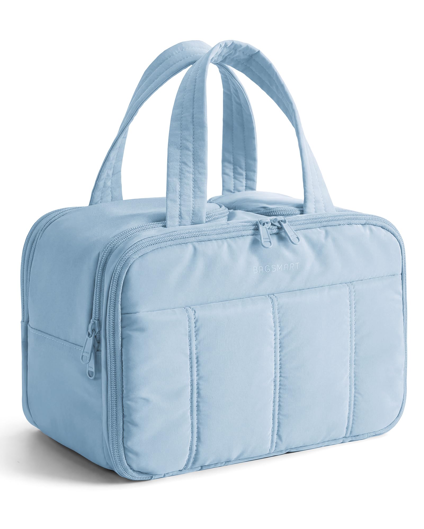 BAGSMART Kulturbeutel Damen, Reise Kosmetiktasche Groß Kulturtasche zum Aufhängen für Frauen, Makeup Taschen Organizer mit Griff für Reisen, wasserdichte Waschtasche
