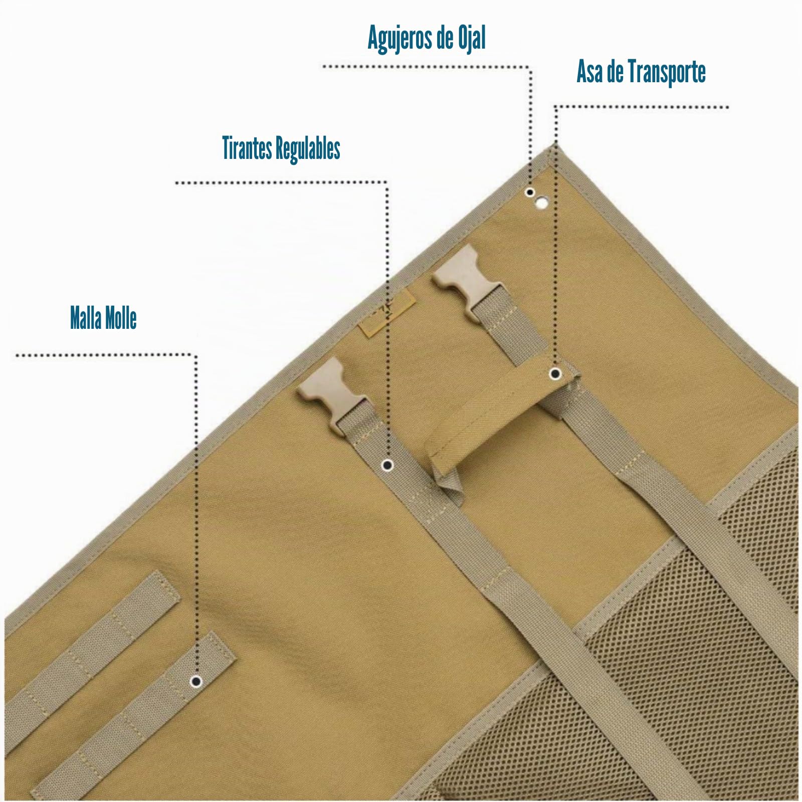 Peminkoo Manta de Tiro Mejorada Acolchada para Descansar al Aire Libre Enrollable de Tela Oxford Antideslizante Ligera Impermeable Resistente para Caza (200 x 74 cm)