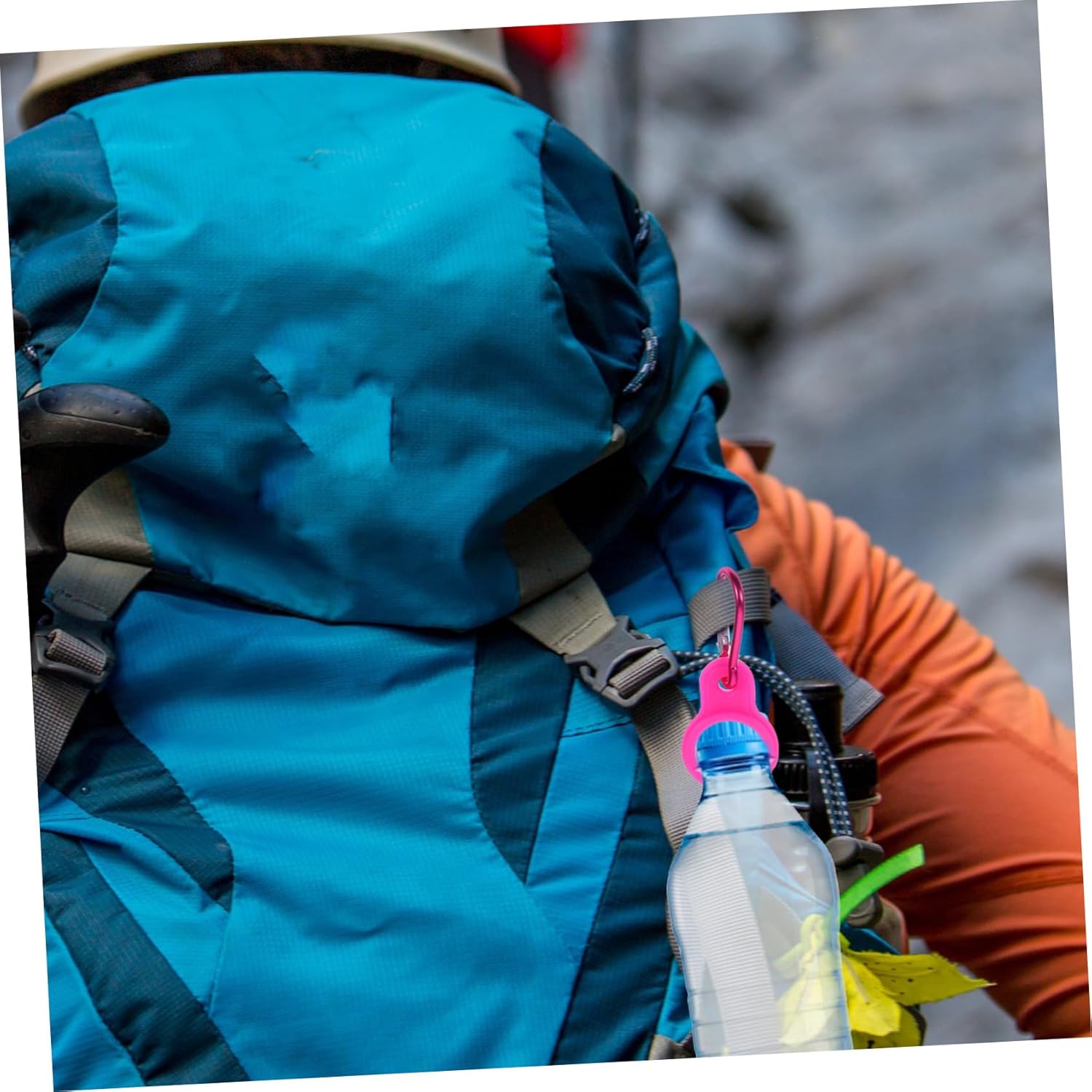 Kettle Buckle Soft Water Bottle Running Bottle Carrying Clips Carabiner Water Bottle Lanyard Leak Proof