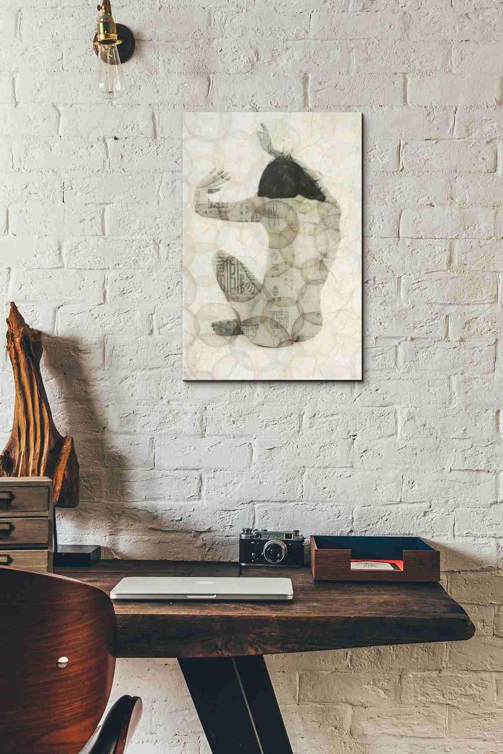 Epic Graffiti 'Imprinted Woman' by Elena Ray Canvas Wall Art, 12" x 18"