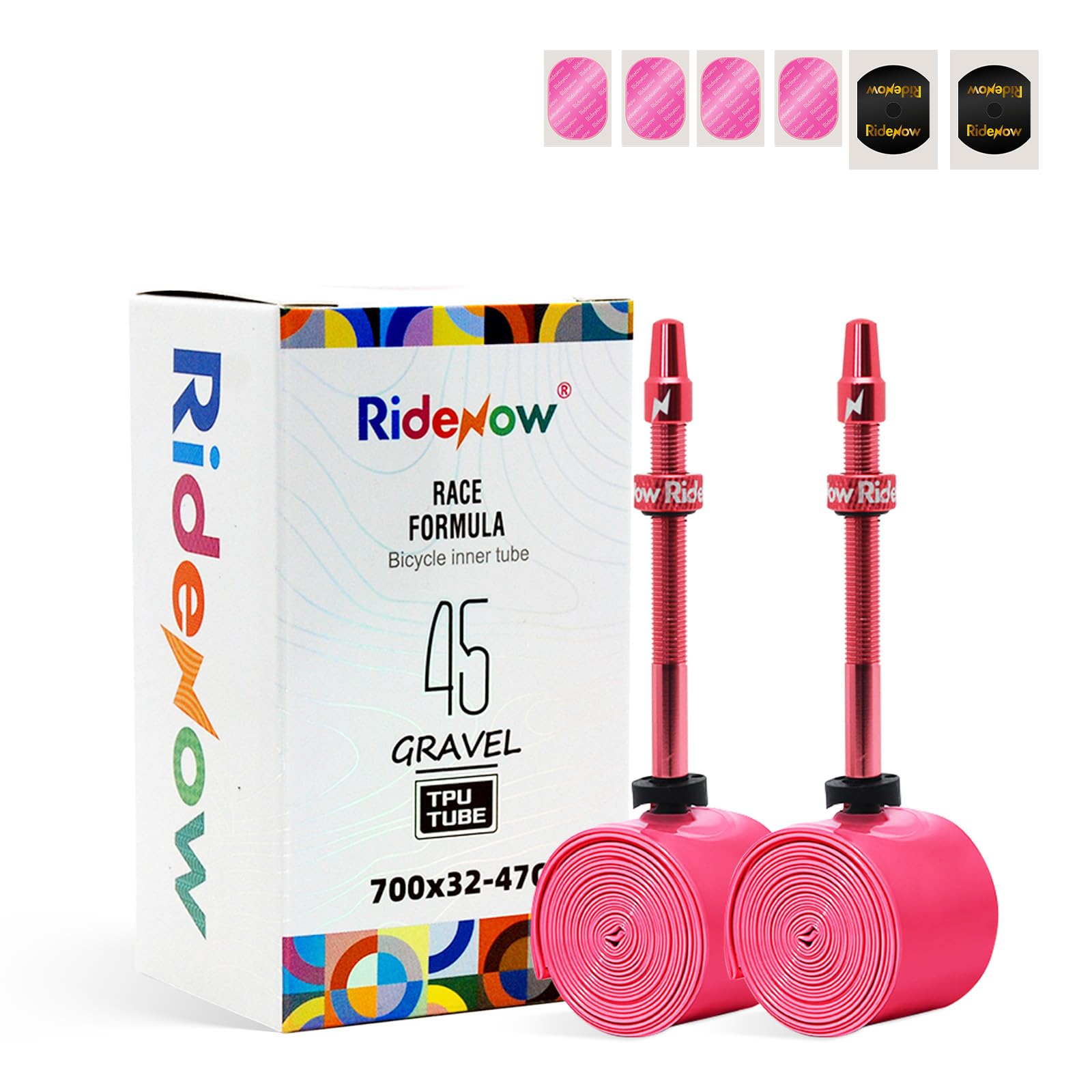 RideNow Gravel Bike TPU Inner Tube 700 x 32C-47C MTB 27" 28" 29" 2-Pack