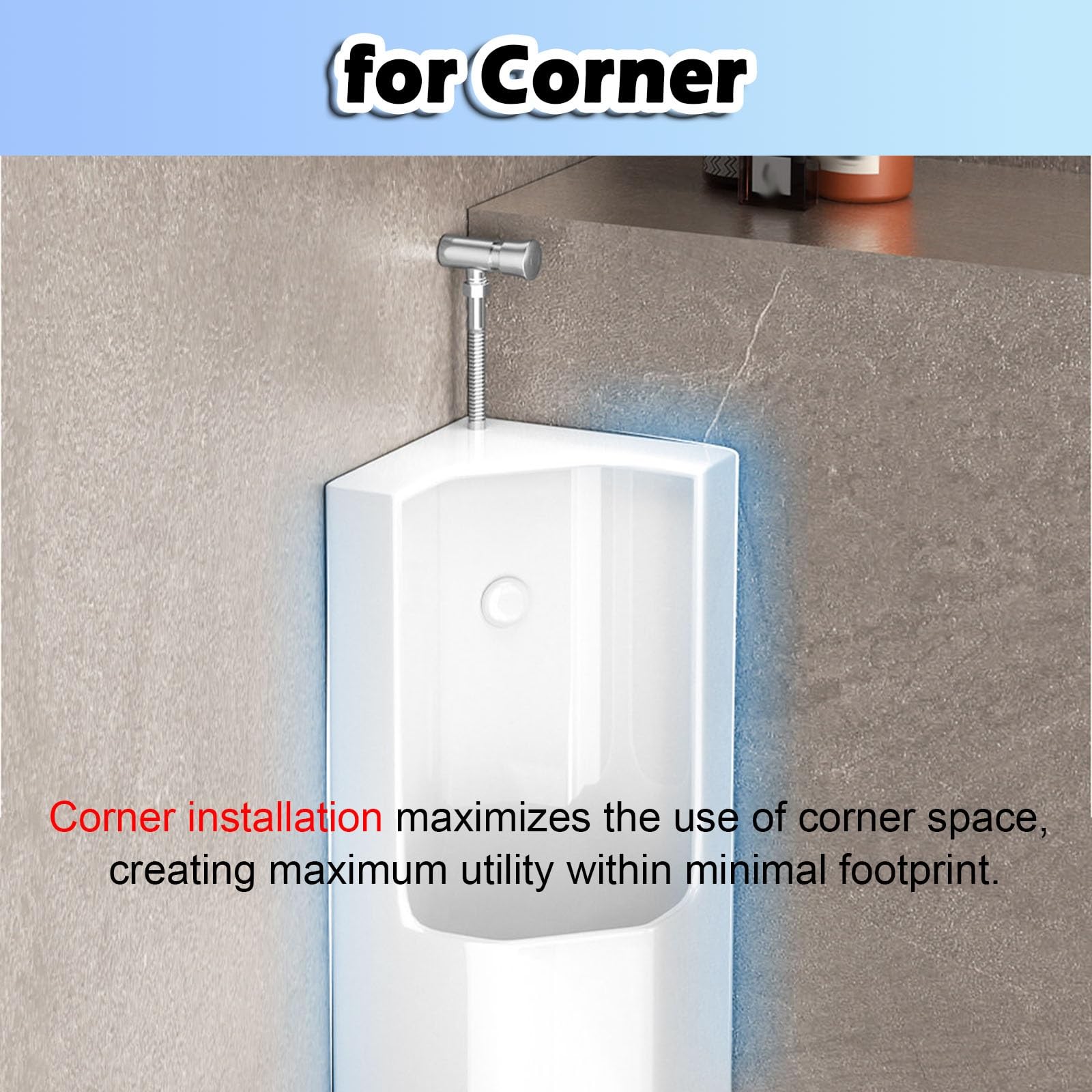 Orinales para hombre montados en la pared, orinarios fáciles de limpiar para escuelas, bares, hospitales, incluye accesorios (Sle 4) y diseño higiénico para baños públicos