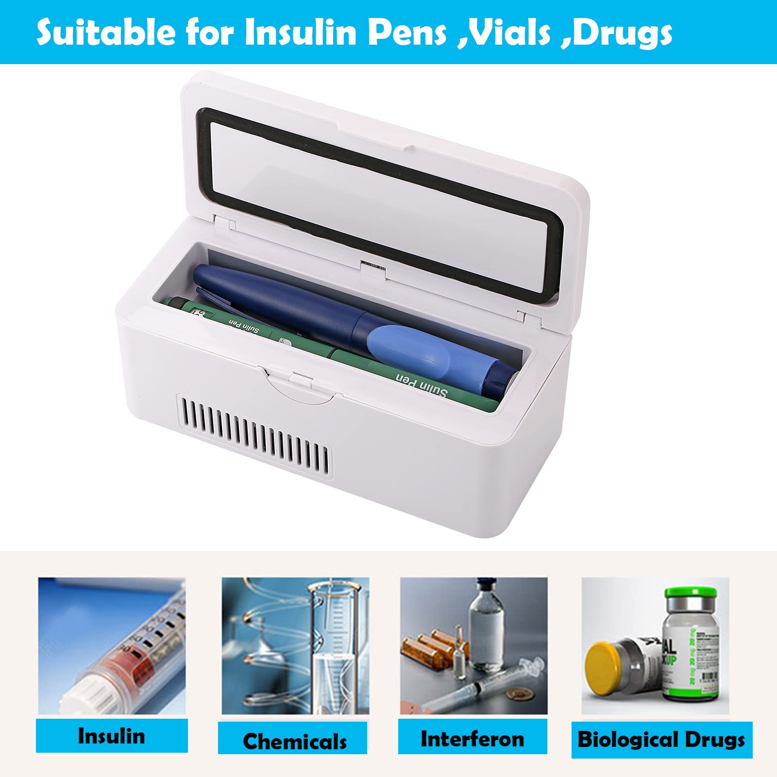 Insulin Refrigerator for Travel Portable Insulin Cooler Refrigerated