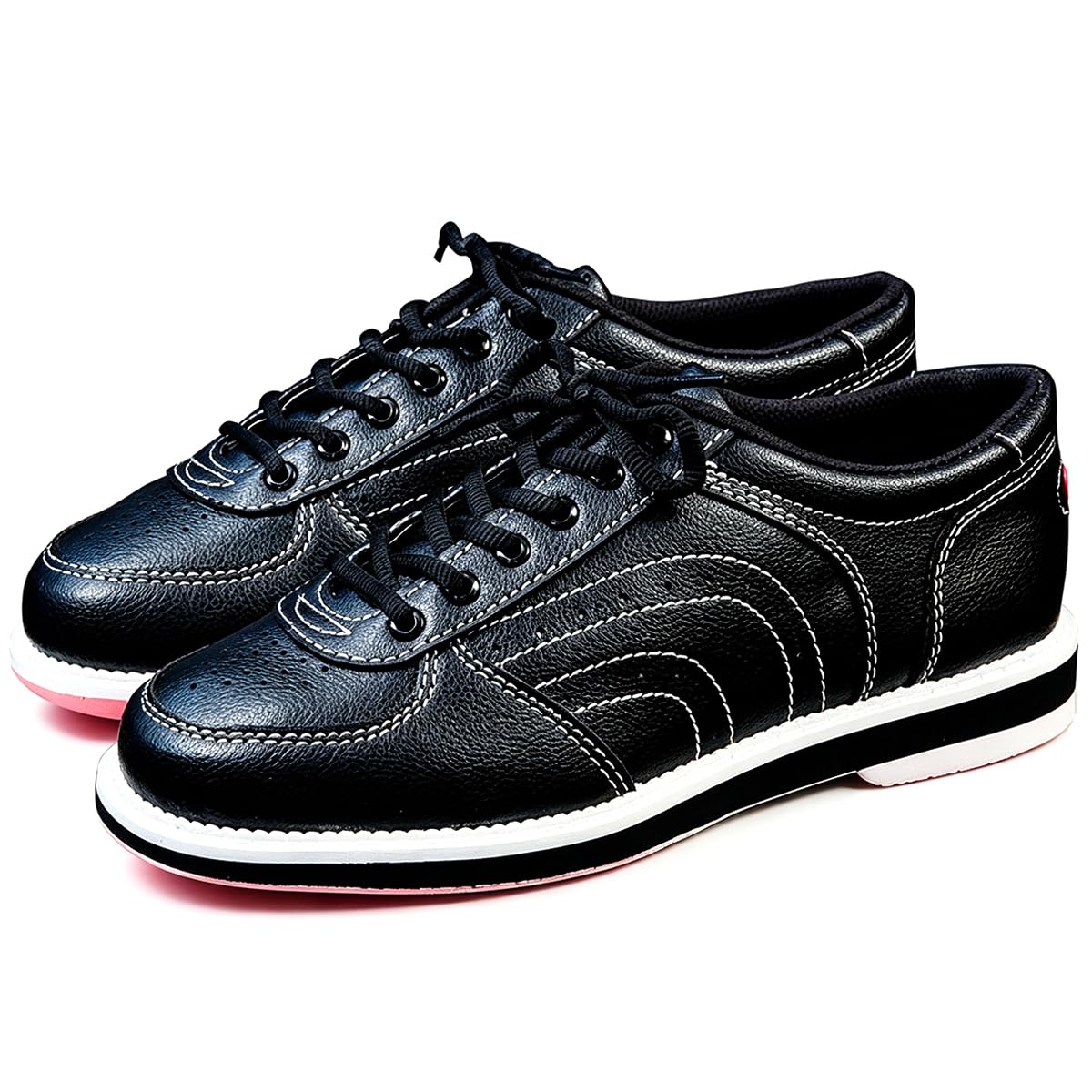 Scarpe da Bowling Uomo, Scarpe da Bocce in Pelle Lightweight Traspirante per i Principianti e Giocatori amatoriali