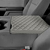 Vista 11 de Funda para reposabrazos adecuada para Ford F150 2021 2022 2023, almohadilla protectora de cuero antiarañazos, alfombrilla de caja de reposabrazos