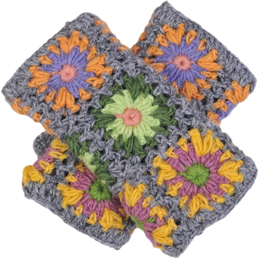 THE COLLECTION ROYAL Fingerless Hand Knitted Cozy Woolen Fingerless Mitten Gloves Handwarmer