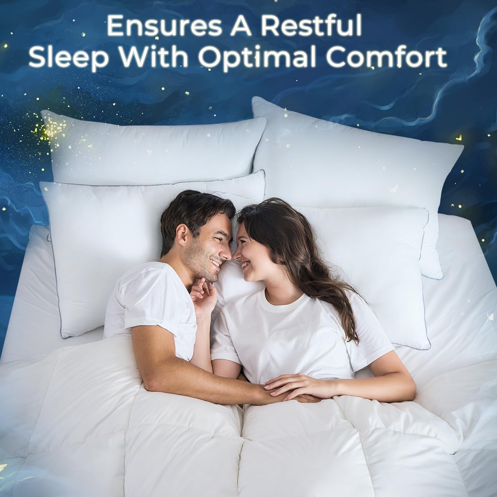 Best Firm Pillows of 2026 for Real Support 1 Sasttie Firm Pillows Queen Size Set of 4, Bed Pillows for Side, Back, and Stomac — product photo