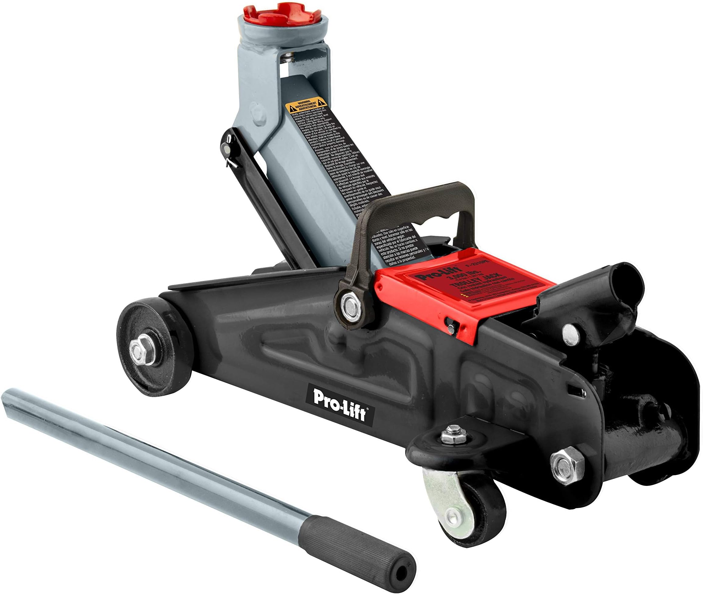 F-2315Pe Grey Hydraulic Trolley Jack Car Lift With Blow Molded Case-3000 Lbs Capacity