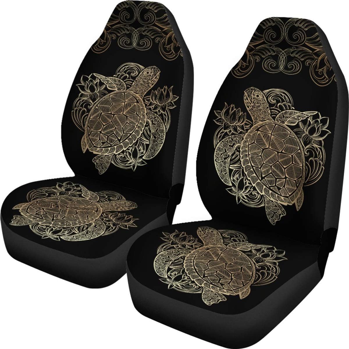 Turtle Car Seat Covers, Turtle Seat Covers, Car Seat Cover Turtle, Car Seat Covers Turtle, Turtle Seat Covers For Cars, Sea Turtle Universal Car Front Seat Covers (Set Of 2) - Protector Turtle Gift