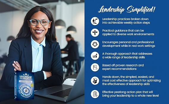 Leadership Hacks Leadership Gift - A 52 Week Leadership Training Program for Empowering Leaders Based On Top Selling Leadership Books - Its The Manager, Atomic Habits, Leaders Eat Last