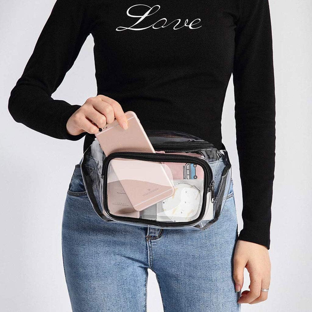 Clear Bag for Stadium Events Approved - Clear Fanny Pack for Women | Waterproof Belt Bag, Transparent Crossbody Purse with Adjustable Strap, TPU Waist Pack for Concerts, Sport, Travel, Running, Hiking - Image 2