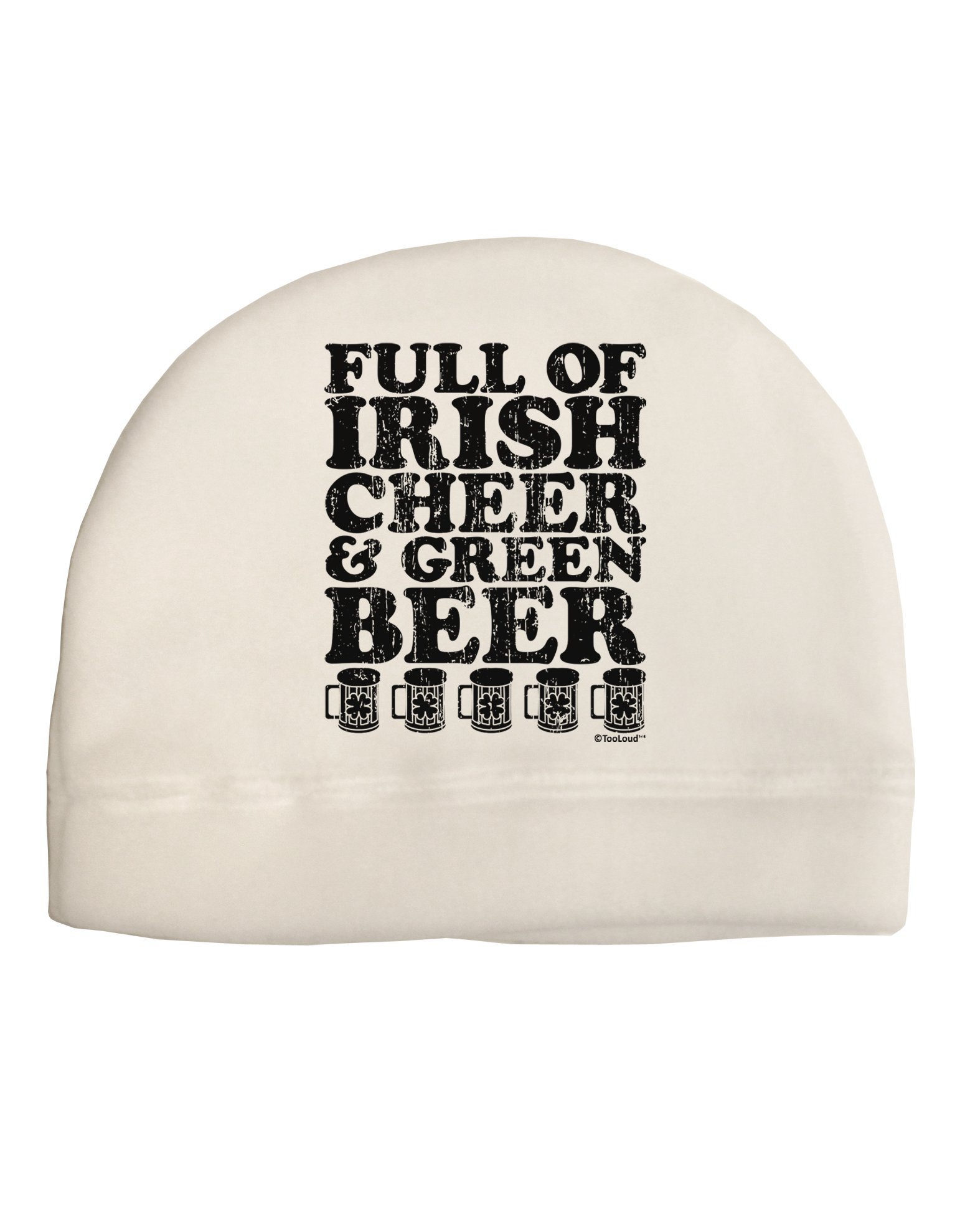 TOOLOUD Full of Irish Cheer and Green Beer Child Fleece Beanie Cap Hat