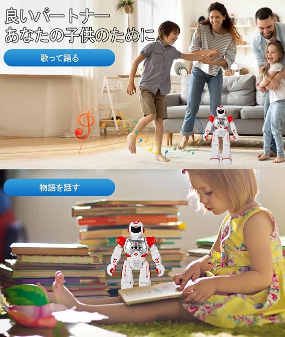 Electric Robot, Intelligent, Programmable, RC Robot, Hand Waving Control, Gesture Control, Remote Control Control, Multi-functional Robot, Walking/Dancing/Song, Boys, Girls, Children's Day,