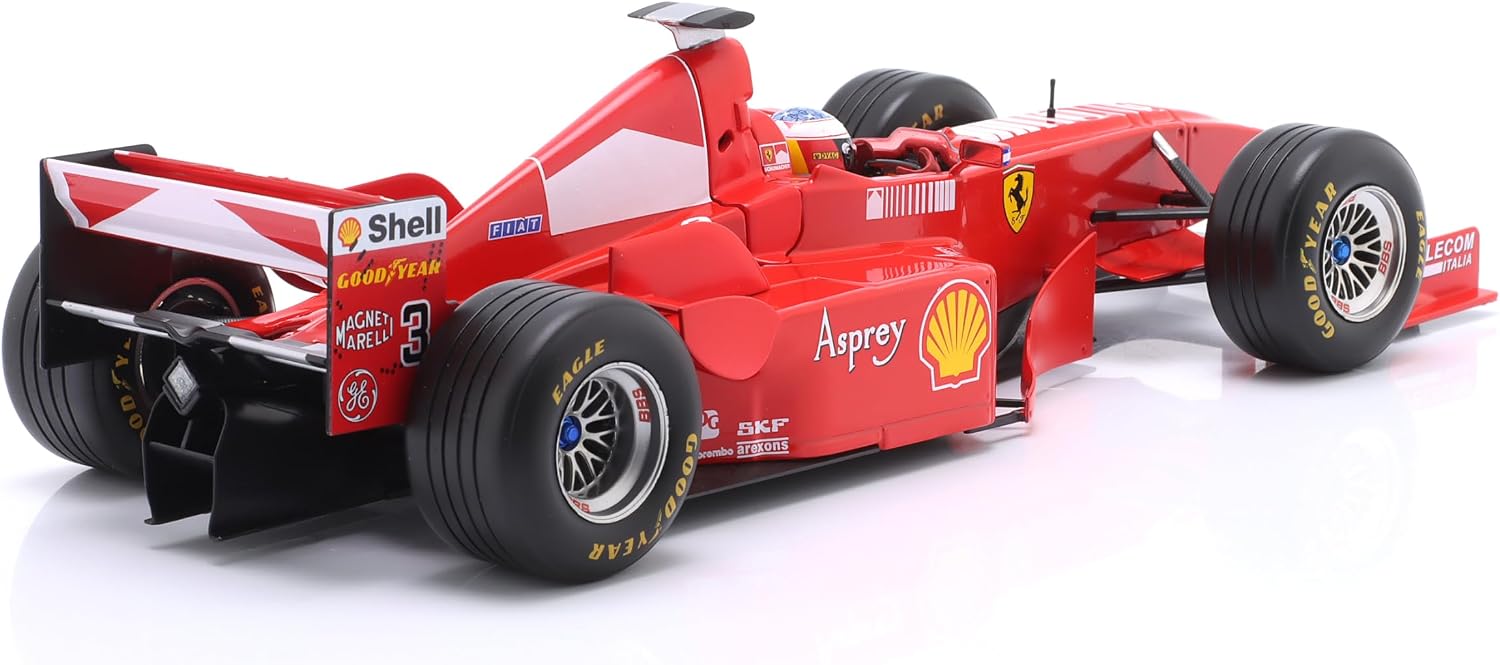 OPO 10 - Miniature car Compatible with Mr. Schumacher Ferrari F300#3 Winner GP France Formula 1 1998 1/18 Scale IXO WERK83 18033004