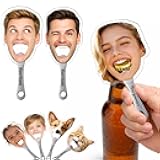 Custom Face Bottle Opener With Magnet Personalized Engraved Stainless Steel Bottle Opener Customized Funny Gifts For Dad Husband Boyfriend