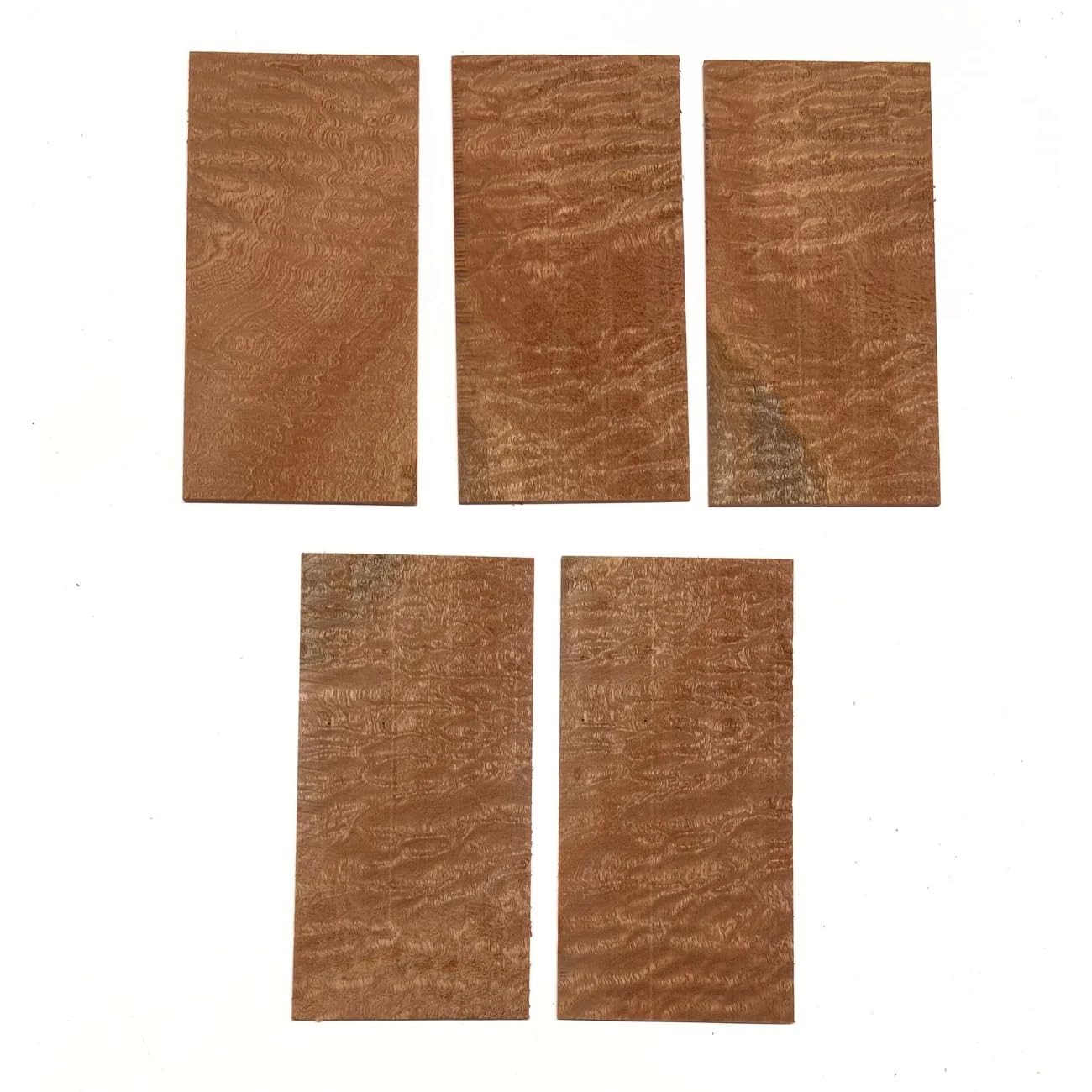 Exotic Wood Zone's Quilted Curly Electric Guitar Headplate Blanks/Overlay Wood Blanks | 400x100x4 mm | Tonewoods Boards