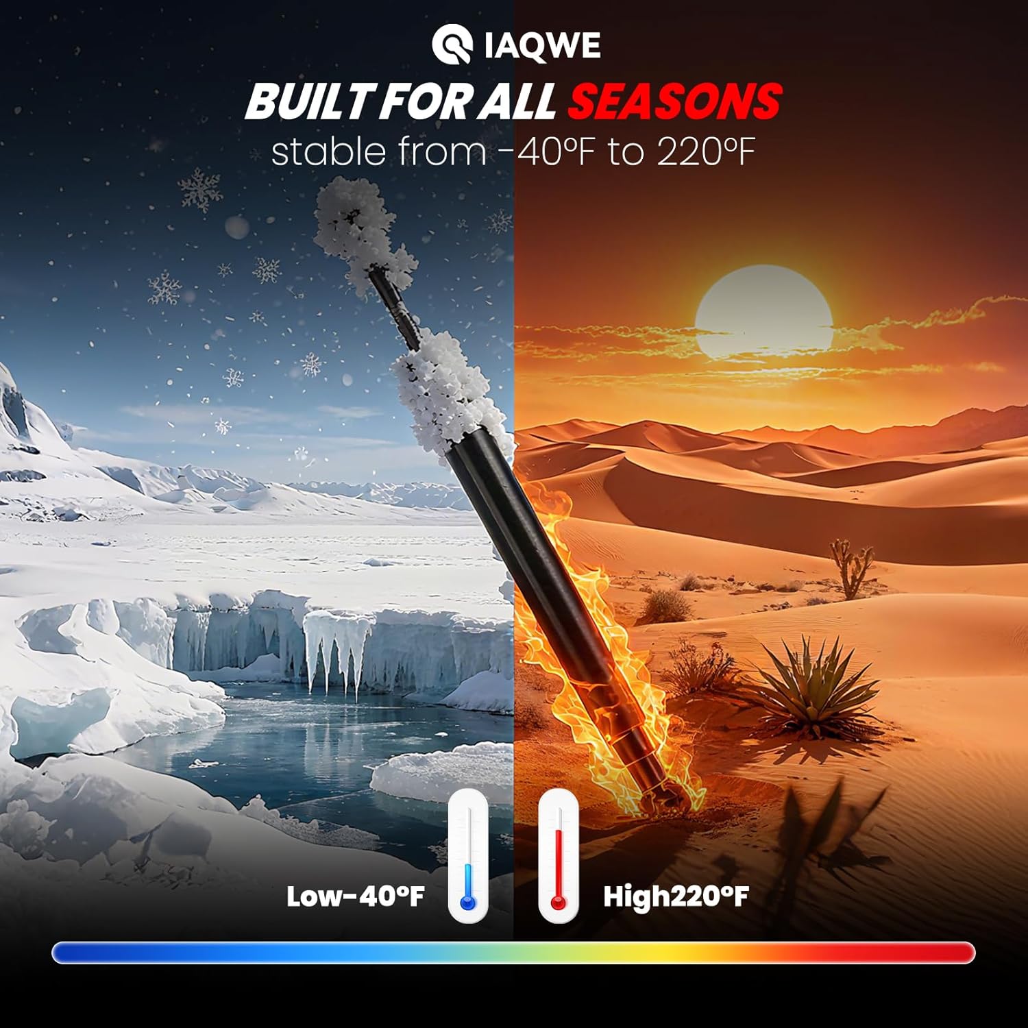 IAQWE Truck Tailgate Assist Shock 43301 Kit for Dodge Ram 1500 2009-2012 2500 3500 2010-2012, Ram 1500 2013-2018 Classic 2019-2024 2500 3500 2013-2024 Accessories Damper Strut Upgraded Black