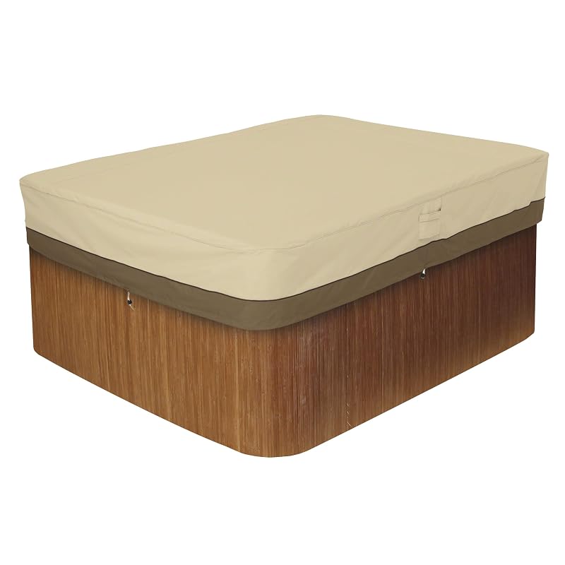 Classic Accessories Veranda Water-Resistant 82 Inch Rectangular Hot Tub Cover, Patio Furniture Covers