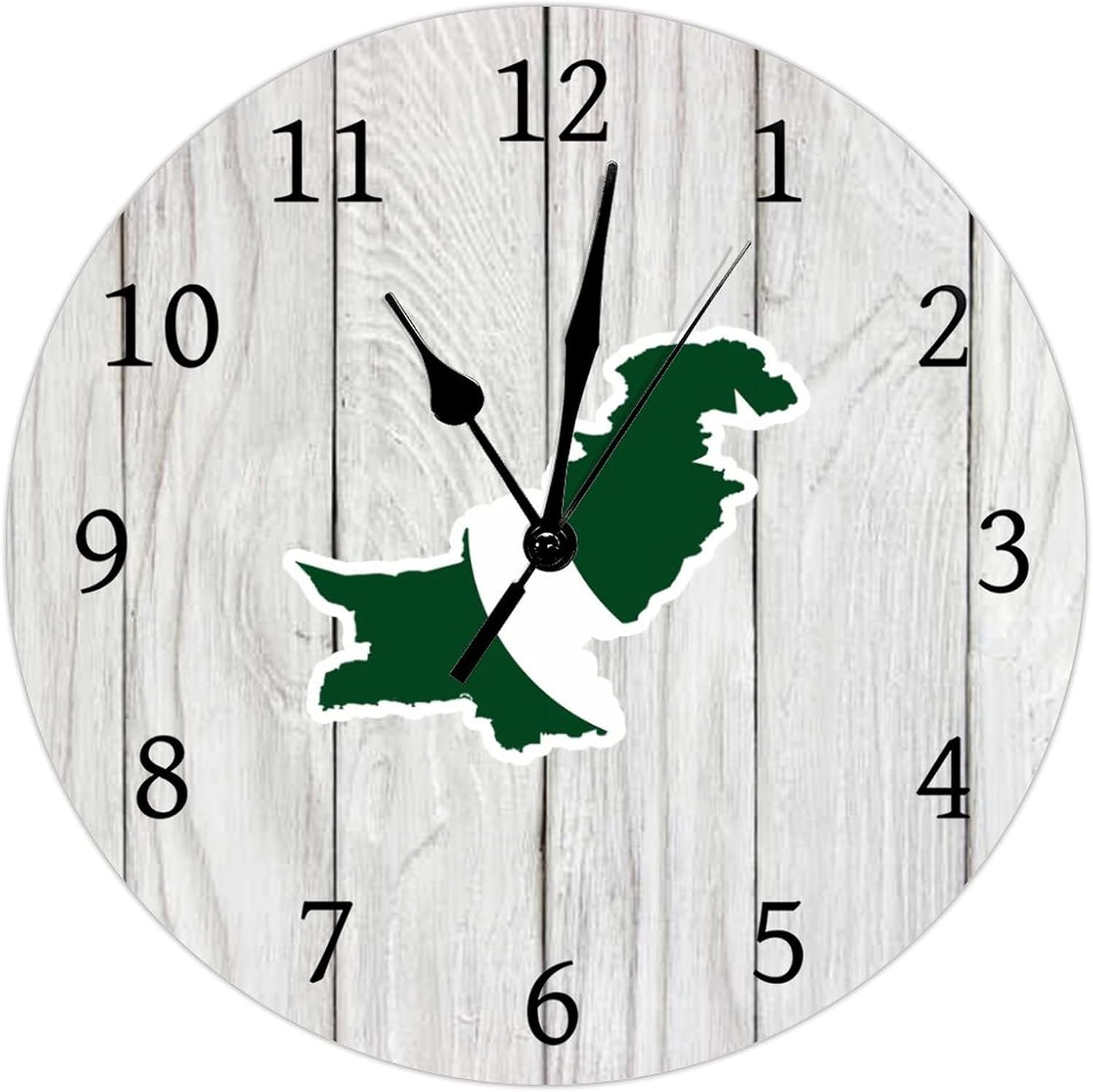 Nepal Flag Map Wall Clock National Flag Rustic Wood Wall Decor Clock Retro Silent Non-Ticking Battery Operated Decorative Wooden Wall Clock For Club Coffee Bar Hotel Restaurant Home Decor 15 Inch