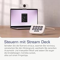Elgato Facecam Neo Full HD webkamera adatvédelmi takaróval, 1080p60, HDR, USB-C, fehér 8