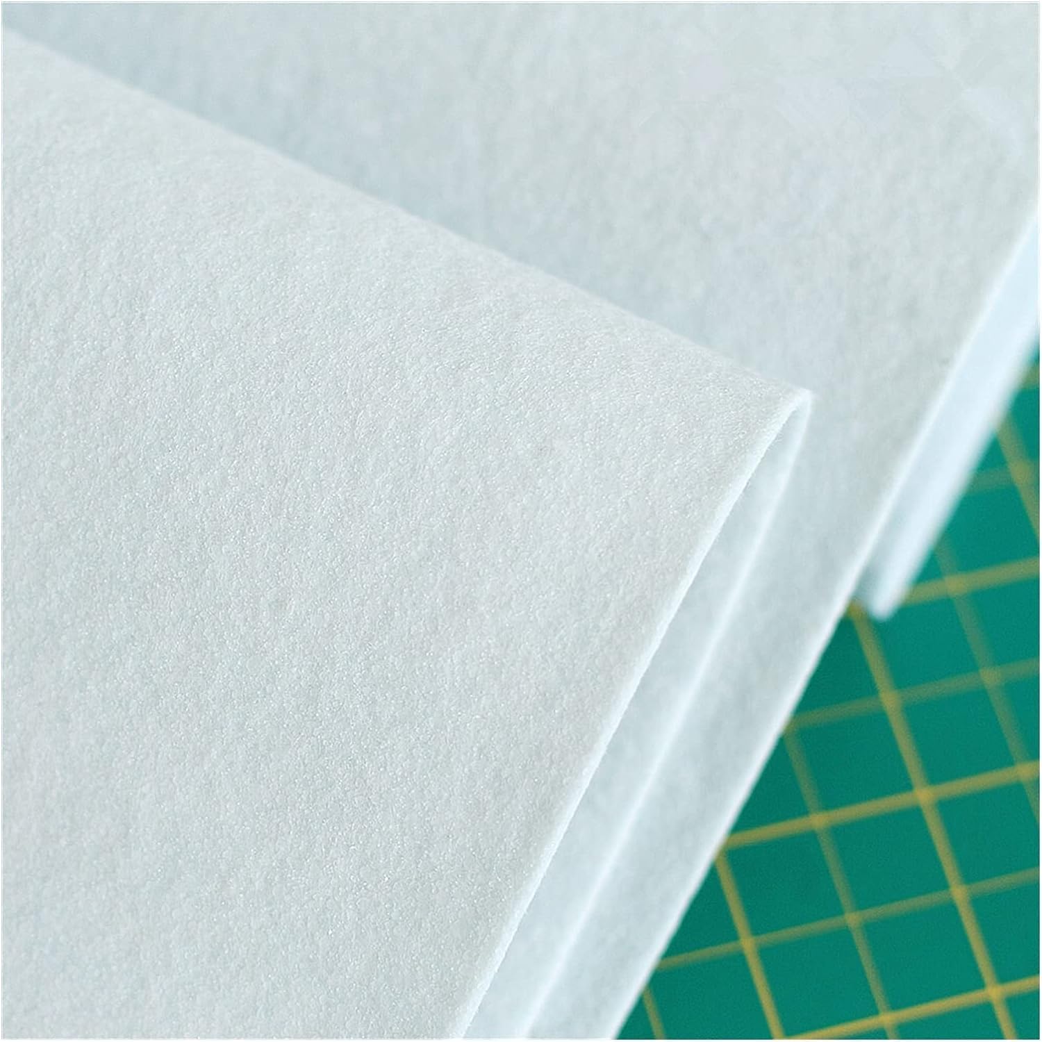 Hot Adhesive Patchwork Fabric Adhesive Cotton Batting Cream Interlining Filler DIY Craft Accessories, 120g ，39 Inches x 1 Yard, As Show