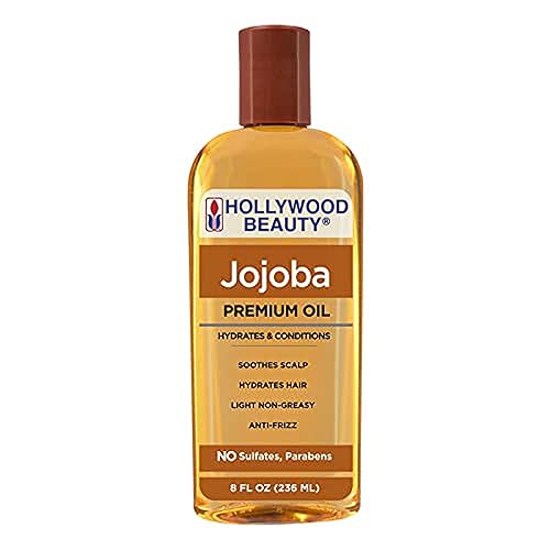 Hollywood Beauty Tratamiento de cuero cabelludo con aceite de jojoba, beige, 8 onzas