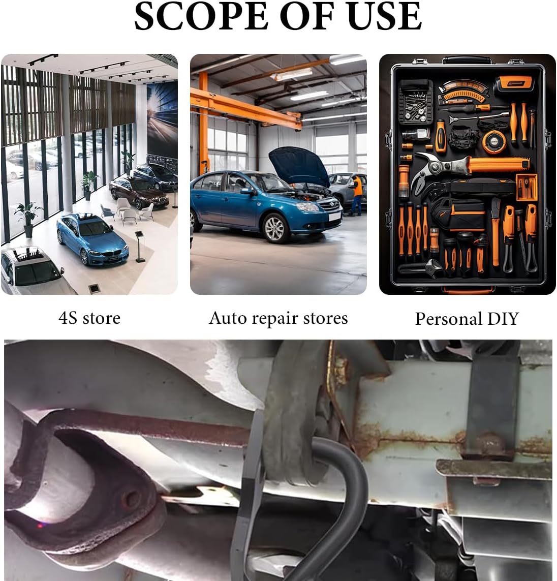 Exhaust Hanger Removal Pliers, Exhaust Hanger and Rubber Bracket Separation Pliers, 25 Degree Offset Muffler Hanger Removal Tool Compatible with Most Exhaust Rubber Hangers (Heavy-Duty)