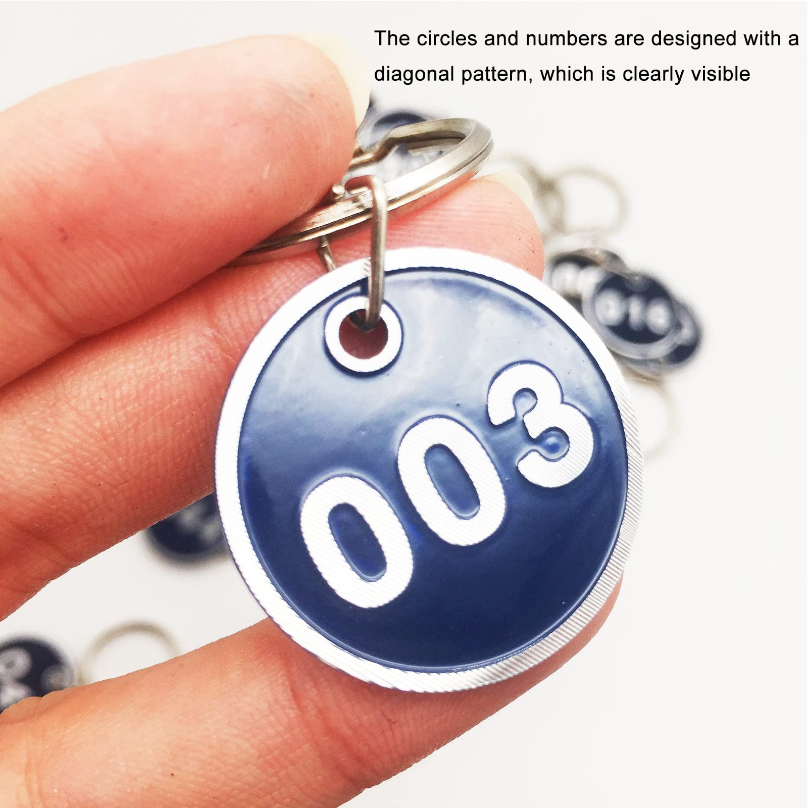 50 Portachiavi Numerati In Alluminio | Numeri 51-100 | Per Chiavi, Armadietti E Organizzazione