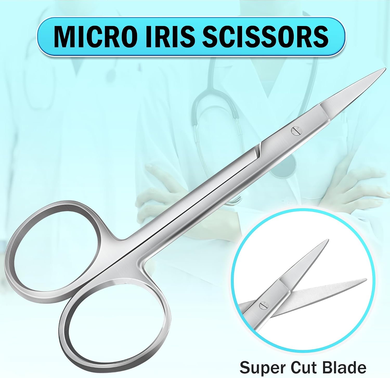 Mini Straight Scissors – Small Stainless Steel Multi-Purpose Scissors