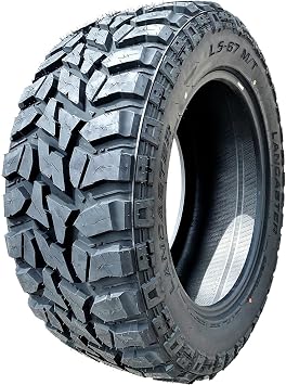 Lancaster LS-67 M/T Mud Off-Road Light Truck Radial Tire-33X12.50R20LT 33X12.50X20 33X12.50-20 114Q Load Range E LRE 10-Ply BSW Black Side Wall