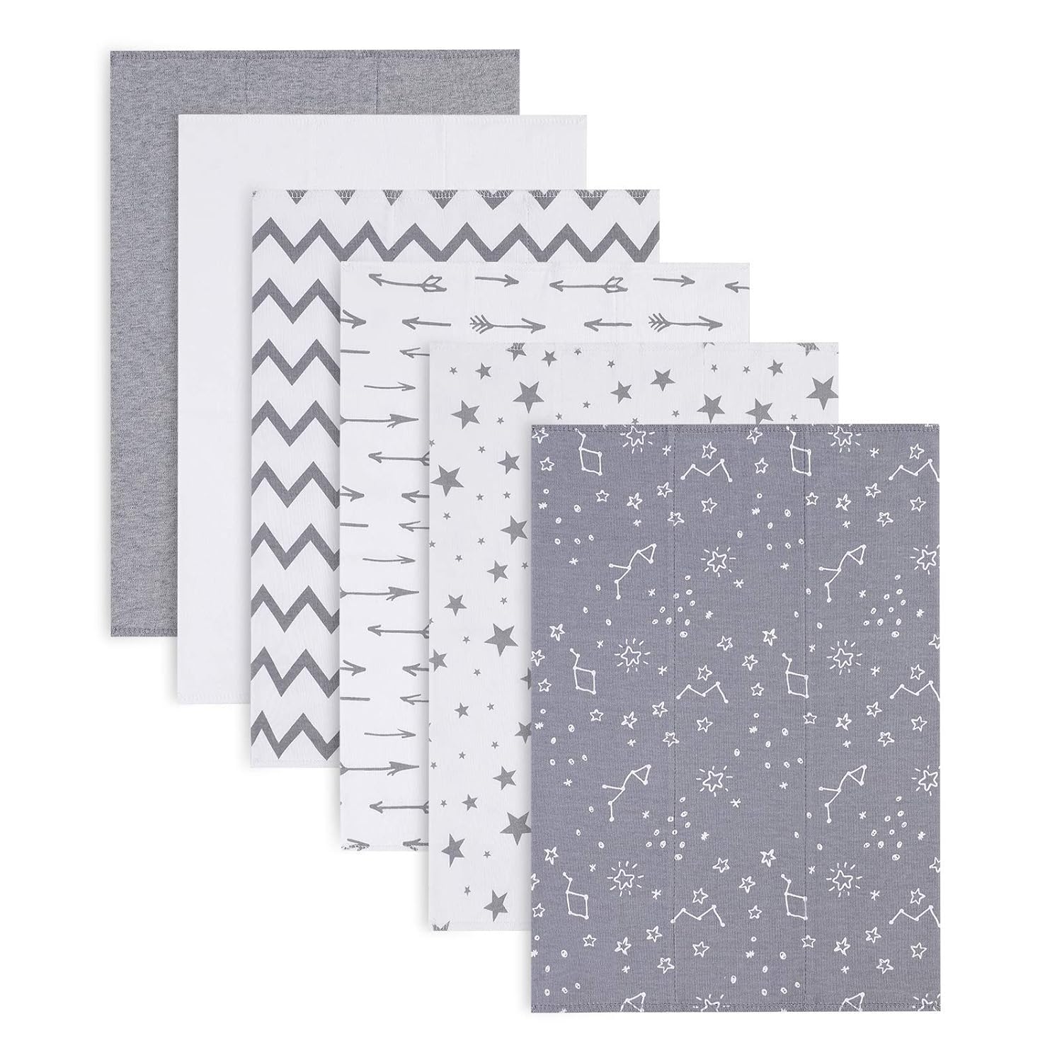 Burp Cloths for Baby Boys and Girls - 6 Pack Baby Burp Cloths -100% Cotton Double Layers of Extra Absorbent Burping Cloths Set - Spit Up Burp Rags : Baby